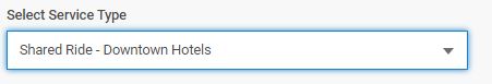 Shared ride service type